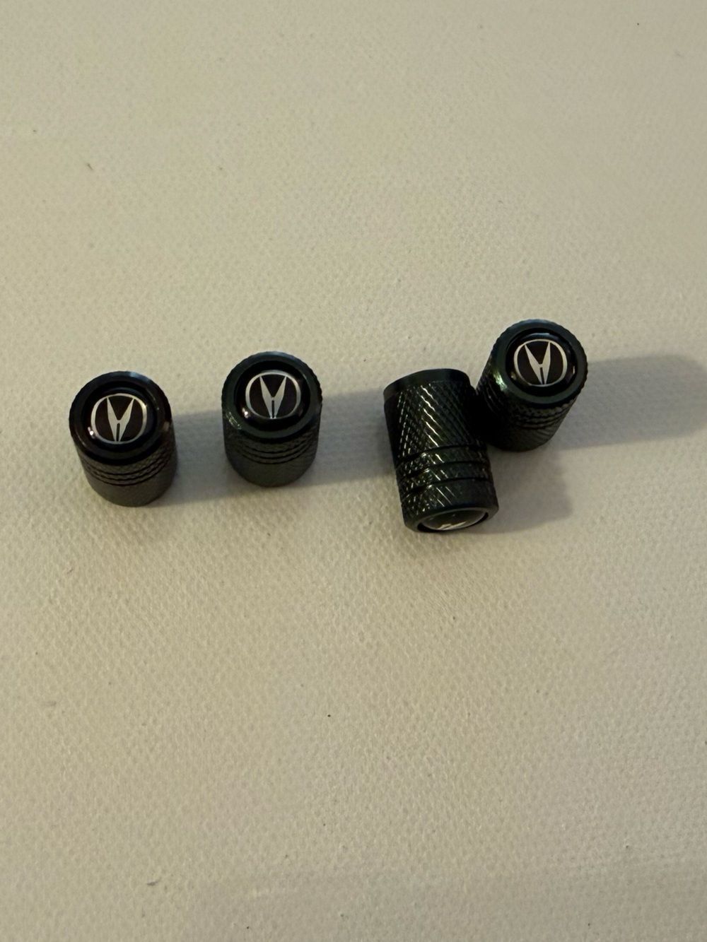 Acura Valve Stem Caps in Black Set of 4 NWT